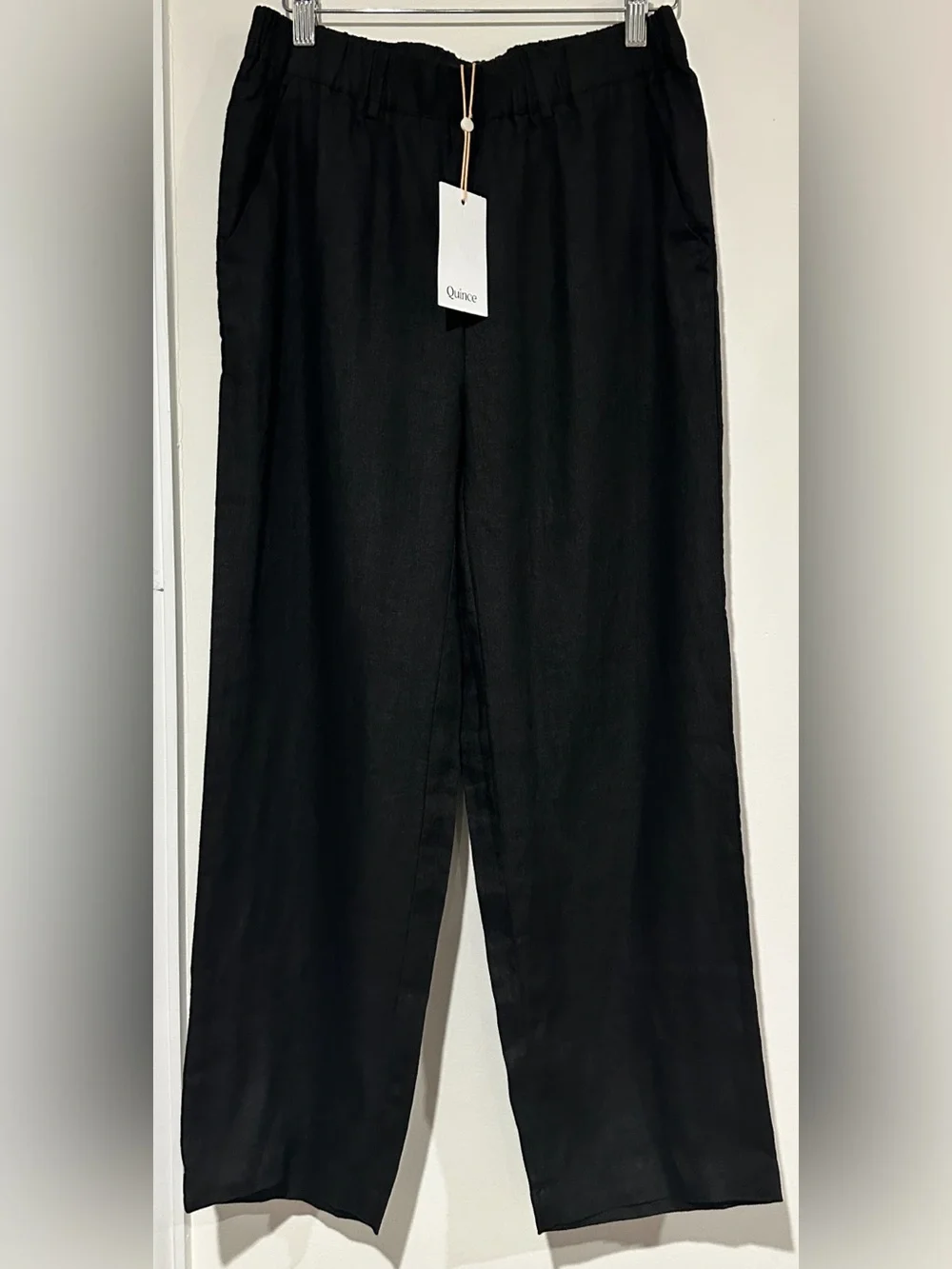 Quince 100% European Linen Wide Leg Pants 25”